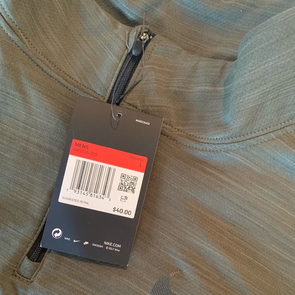 NEW Nike Dri-Fit 1/4 Zip Shirt Tags on; Never Used - Picture 6 of 6